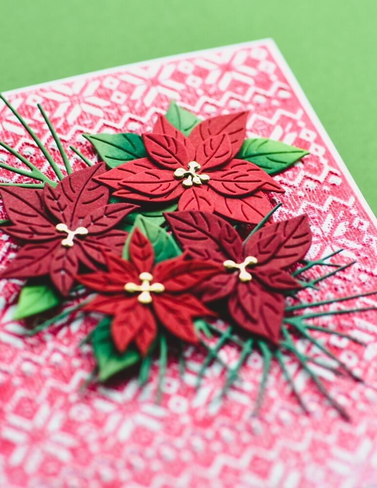 Memory Box - 94822 Petite Poinsettias craft die