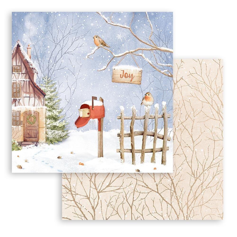 Stamperia Romantic Collection - Cozy Winter 12” x 12” Paper Collection 