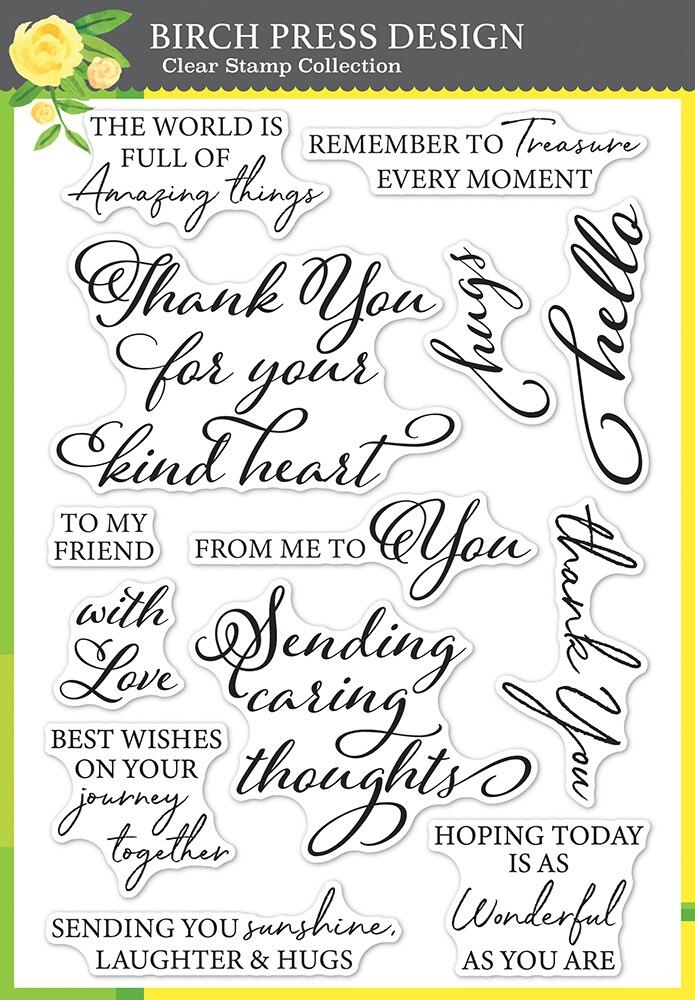 CL509 Colorful Life clear stamp set
