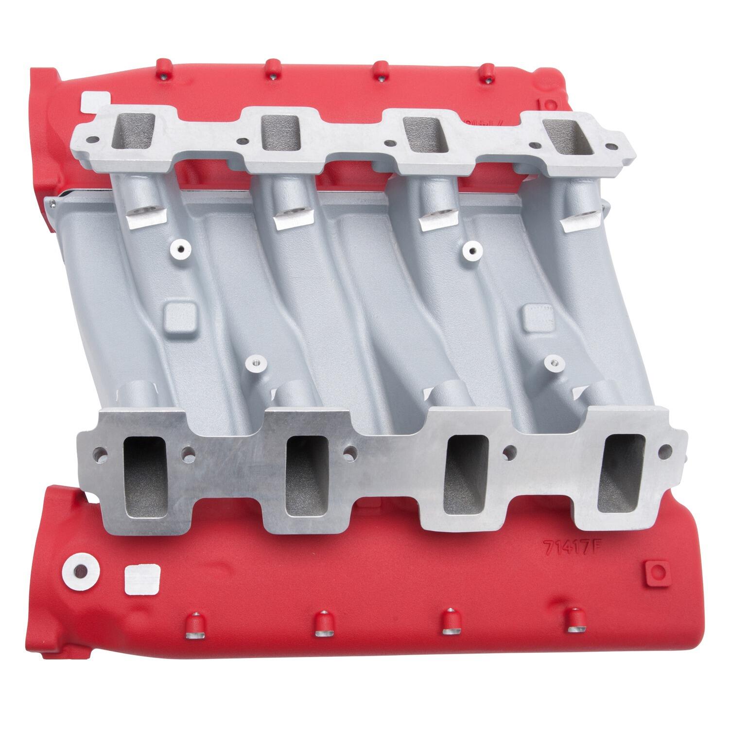 Edelbrock 7141 Cross-Ram Small Block LS3 Red Intake Manifold