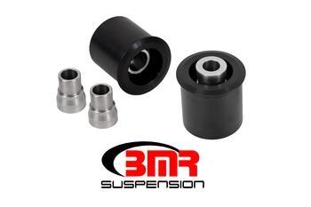 Minimize wheelhop and enhance the rear stability of your 2016 and newer Chevrolet Camaro by eliminating rear lower control arm bushing deflection with a set of Lower Control Arm Spherical Bearings from BMR Suspension.