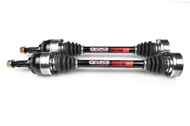 GForce Engineering OUTLAW Axles are a direct replacement for factory half-shafts and are designed for cars making big power and/or with serious demands on their driveline.