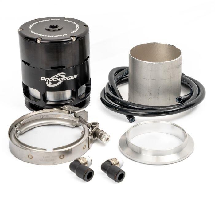 ATI 3FASS-010B ProRace Valve - Open with 3" Aluminum Flange Black