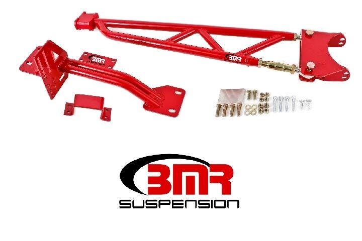 Improve handling, reduce wheel hop, and add strength and adjustability to your 4th-Gen GM F-body with Tunnel Mounted Torque Arms from BMR Suspension.