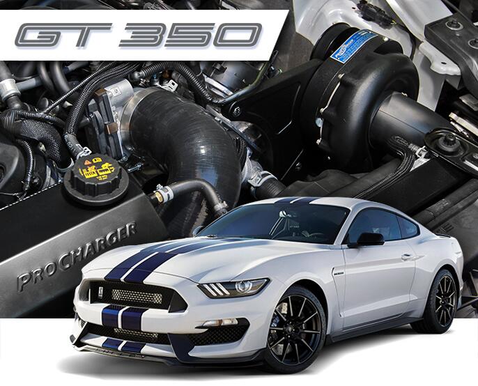 The ProCharger GT350 Mustang supercharger system comes 100% complete with a robust CNC billet bracket design.
