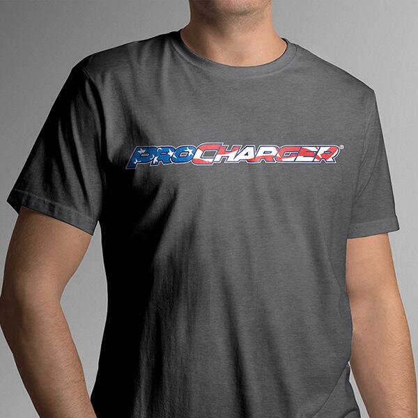 ATI MATS26 Charcoal T-Shirt- USA Flag ProCharger