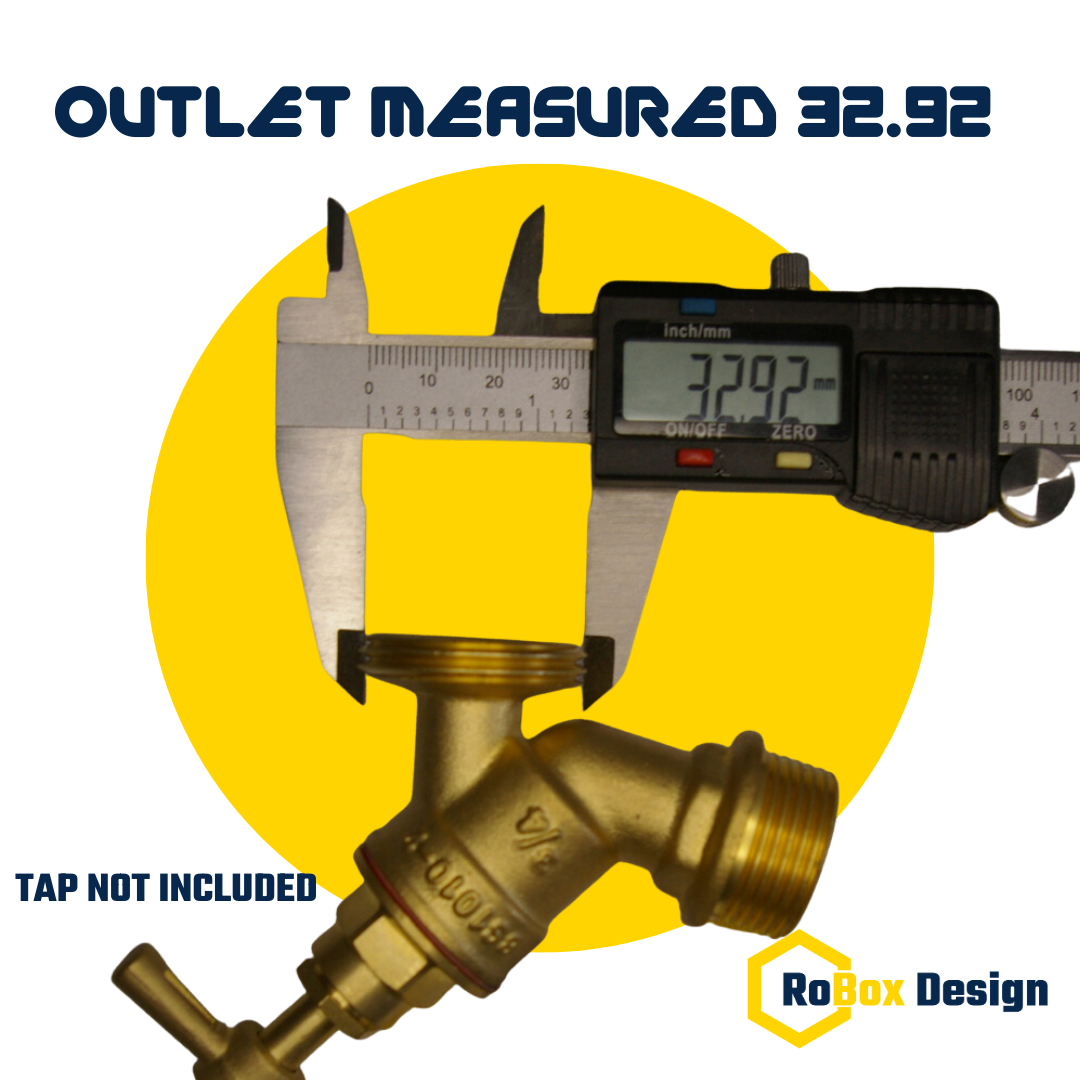 Measuring 1 bsp outlet