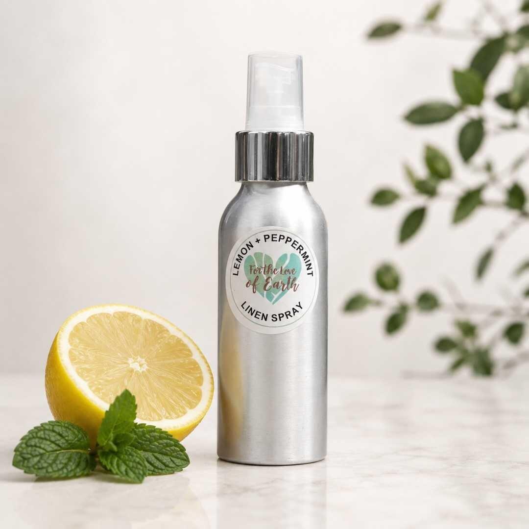 For The Love Of Earth Lemon and Peppermint linen spray