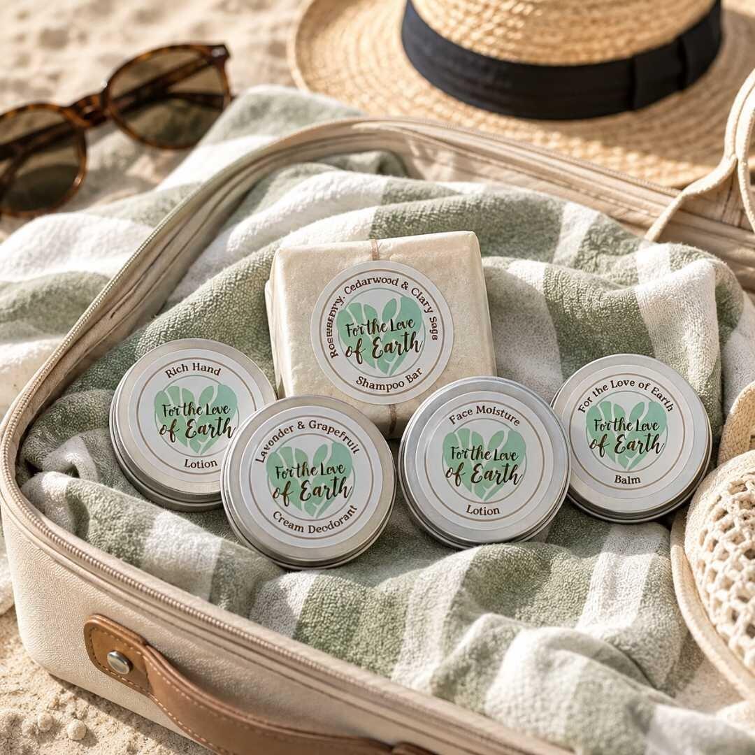 eco-friendly travel toiletries set