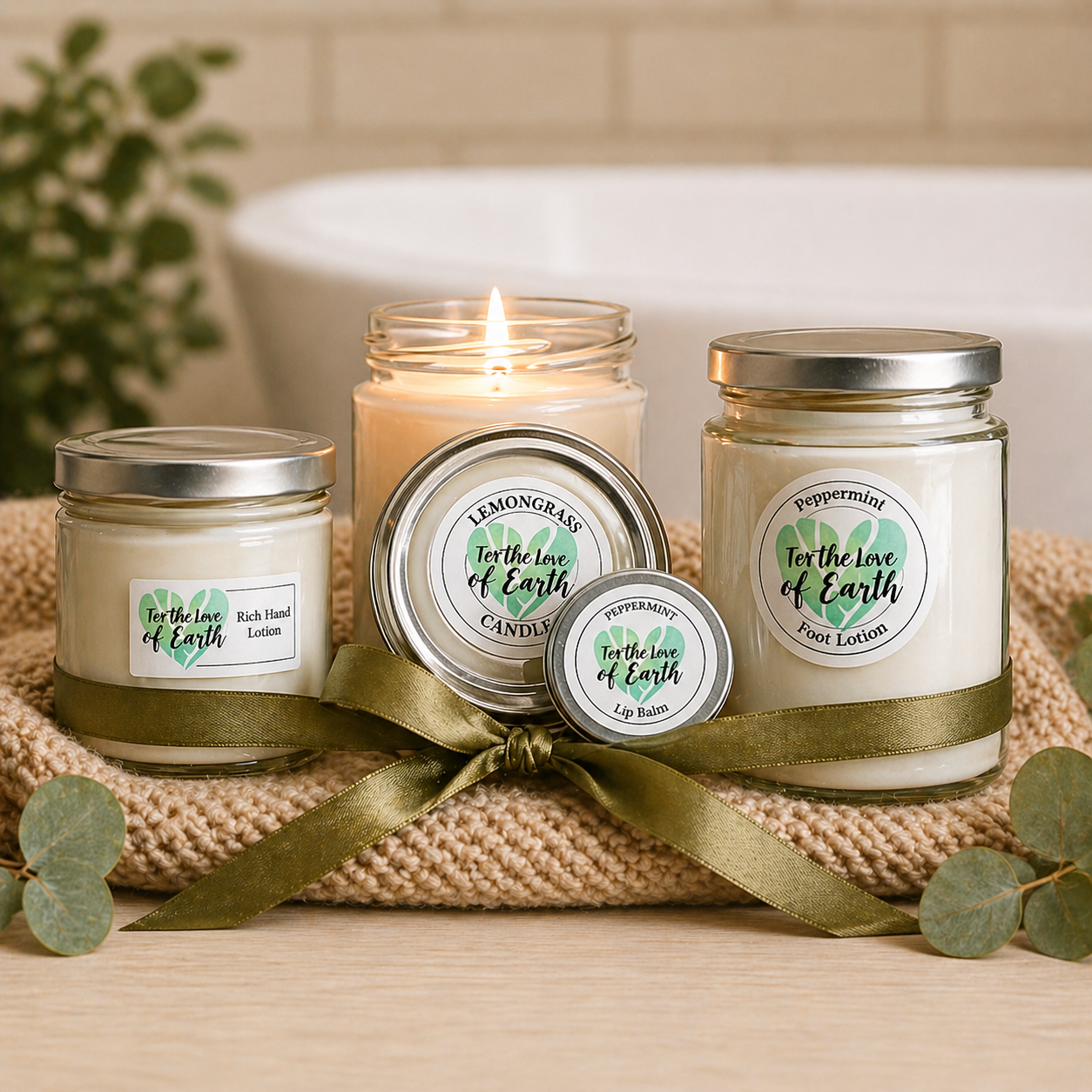 sustainable gift bundle with eco-friendly skincare