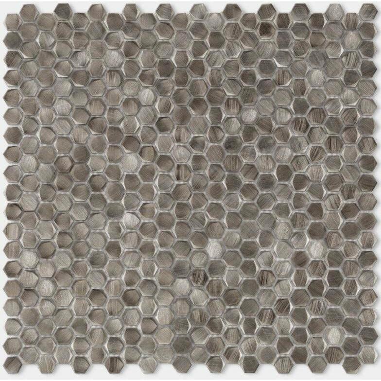 Porcelanosa Gravity Aluminium Hexagon Metal Mosaic