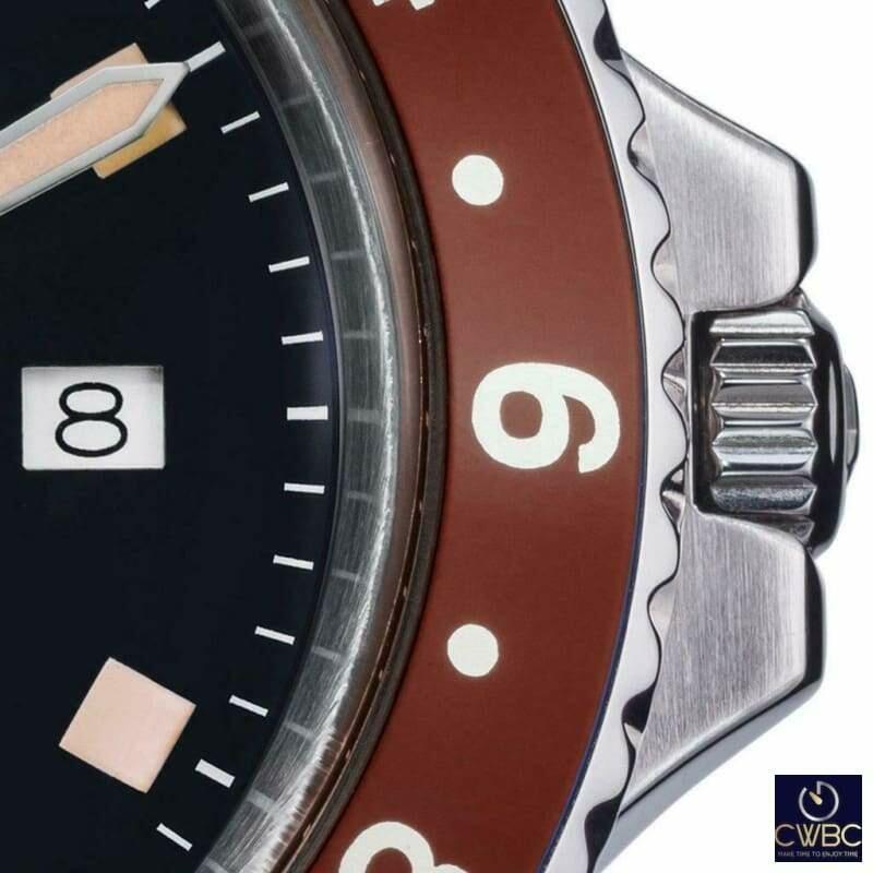 Davosa Burgundy Bezel Vintage Diver Watch (Rootbeer) - The Classic Watch Buyers Club Ltd