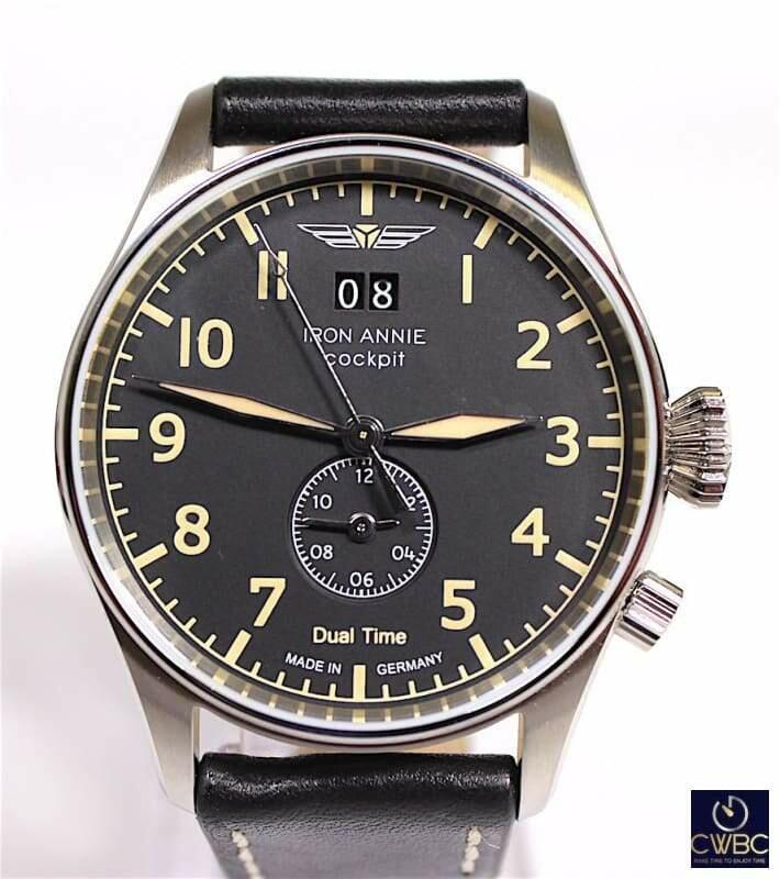 Iron Annie Cockpit Watch - Black Ref 5140-2 - The Classic Watch Buyers Club Ltd