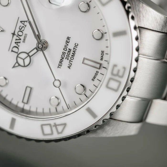 Davosa Ternos - Medium White Dial - The Classic Watch Buyers Club Ltd
