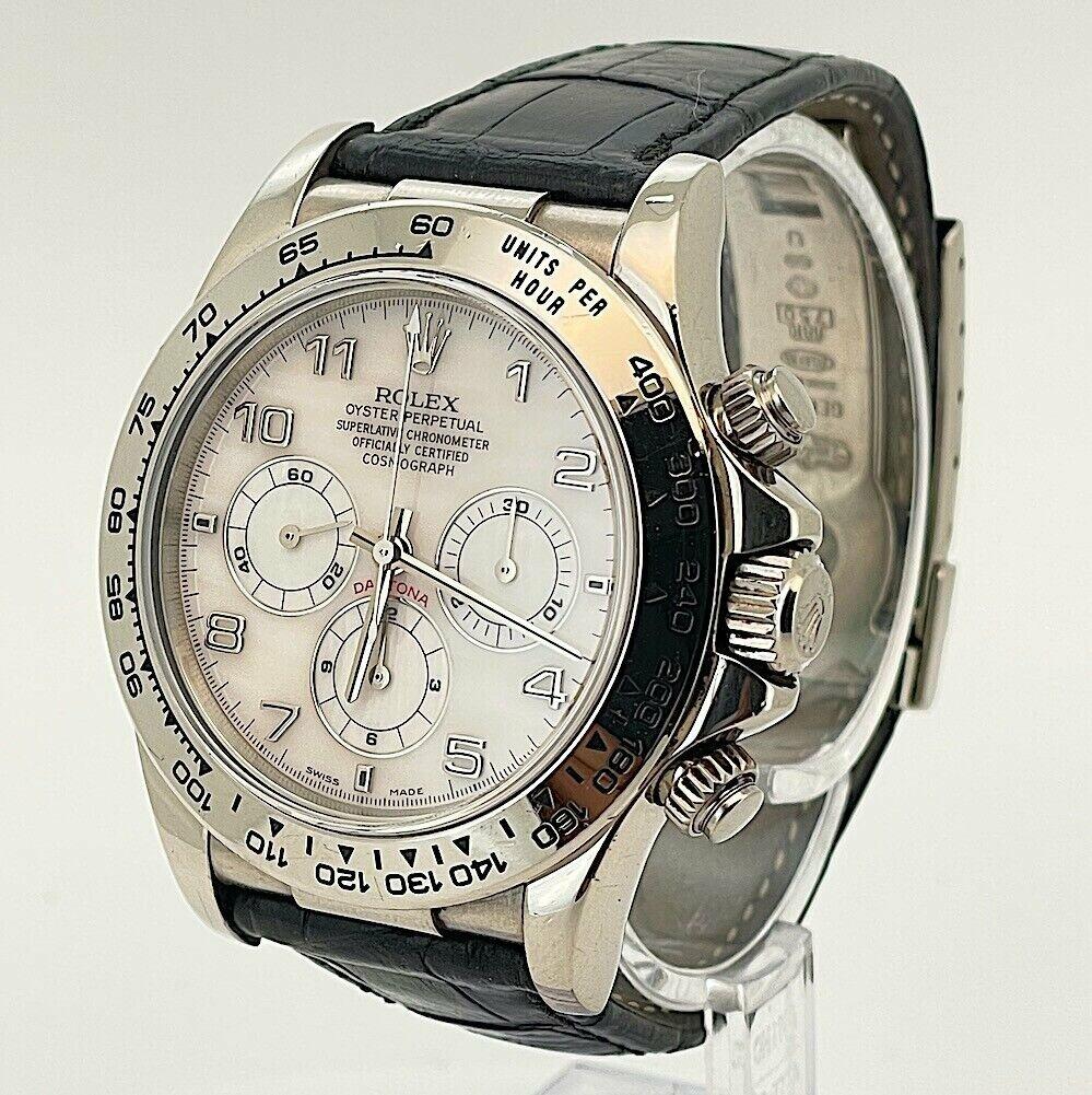 Rolex Daytona White Gold - Mother of Pearl Dial - The Classic Watch Buyers Club Ltd