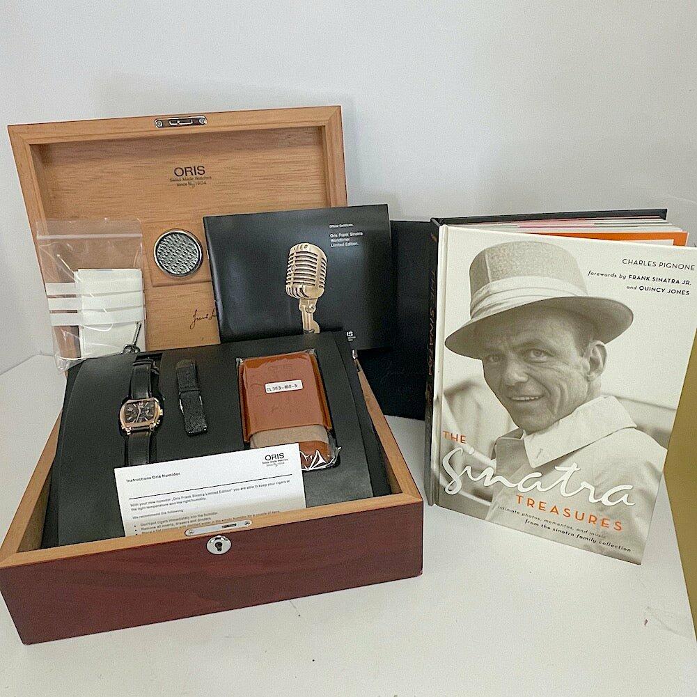 Oris Frank Sinatra Worldtimer 18ct Rose Gold Ltd Ed Nr 12/250 - The Classic Watch Buyers Club Ltd