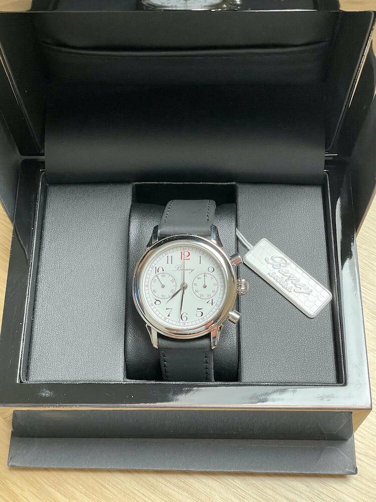 Berney Chronograph - Valjoux 23 White Dial (Rare) - The Classic Watch Buyers Club Ltd