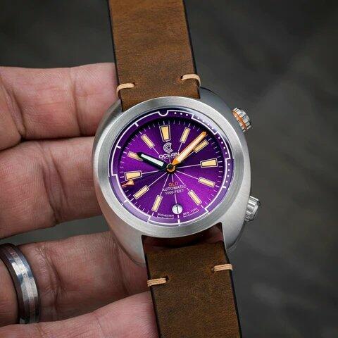 Ocean Crawler Great Lakes Diver V3 - Purple - The Classic Watch Buyers Club Ltd