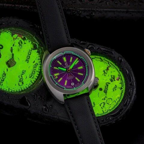 Ocean Crawler Great Lakes Diver V3 - Purple - The Classic Watch Buyers Club Ltd