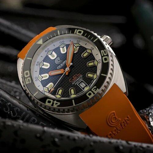 Ocean Crawler Core Diver with Black Tapisseire Dial - The Classic Watch Buyers Club Ltd