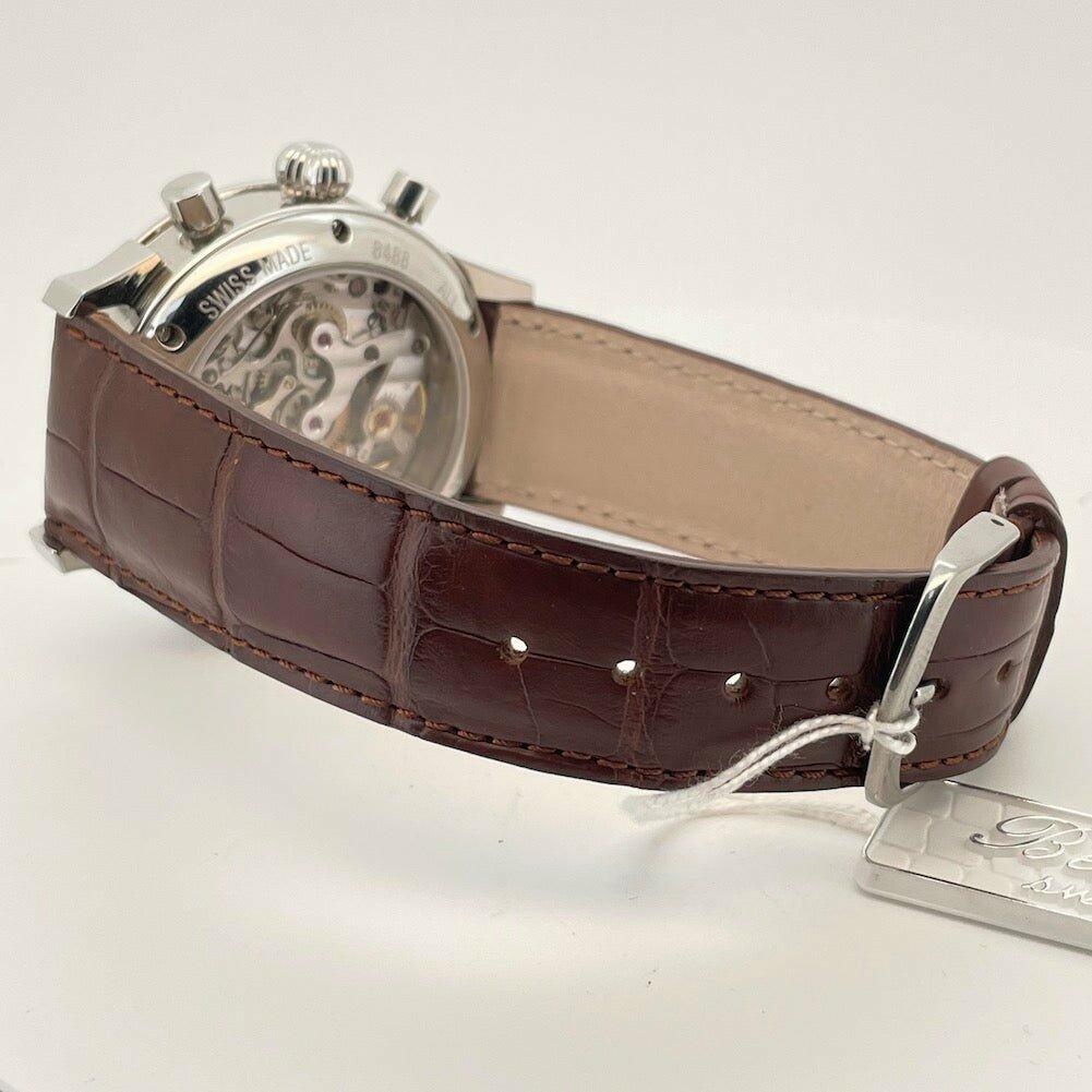 Berney Full Calendar Chronograph - Valjoux 88 Silver - The Classic Watch Buyers Club Ltd