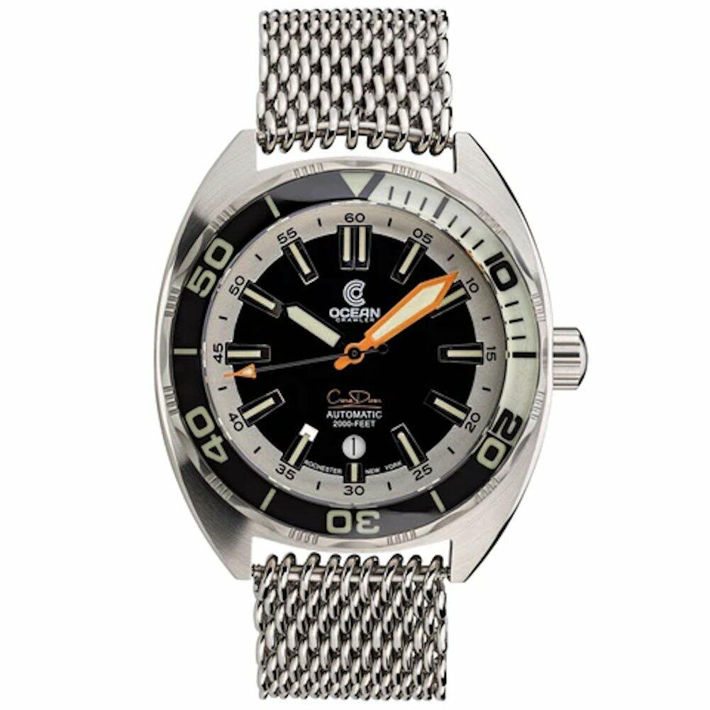 Ocean Crawler Core Diver Black & White - The Classic Watch Buyers Club Ltd