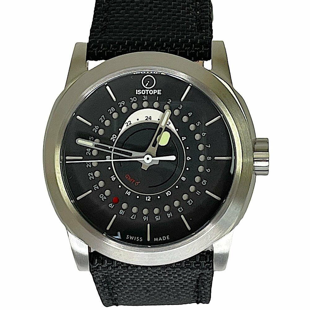 Isotope GMT Zero Degrees in Black - The Classic Watch Buyers Club Ltd