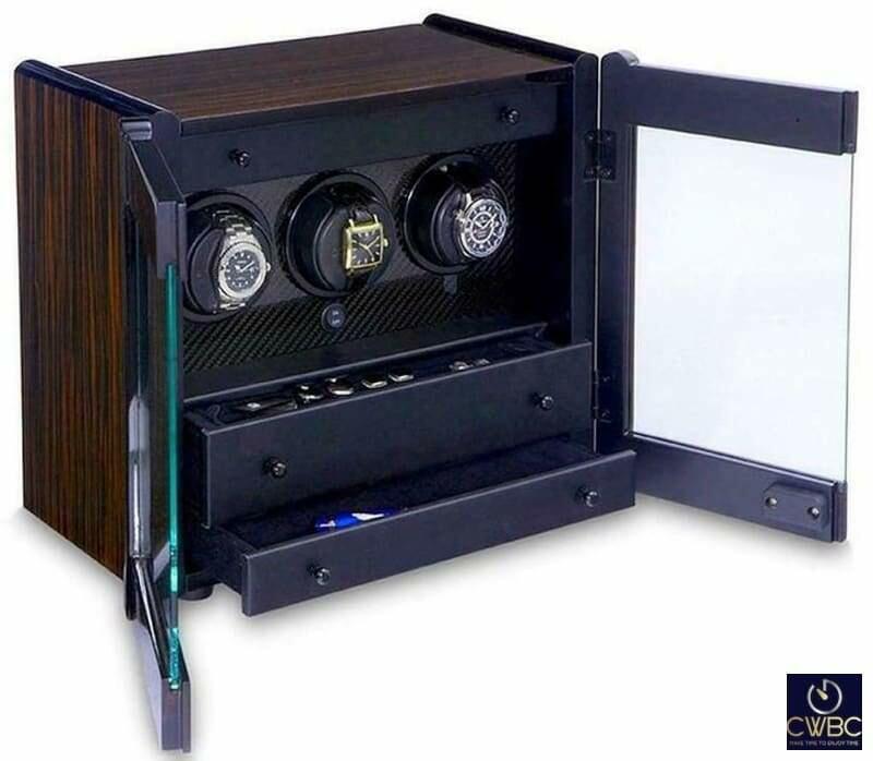 Orbita Avanti 3 - Triple Rotorwind Watch Winder Cabinet - The Classic Watch Buyers Club Ltd