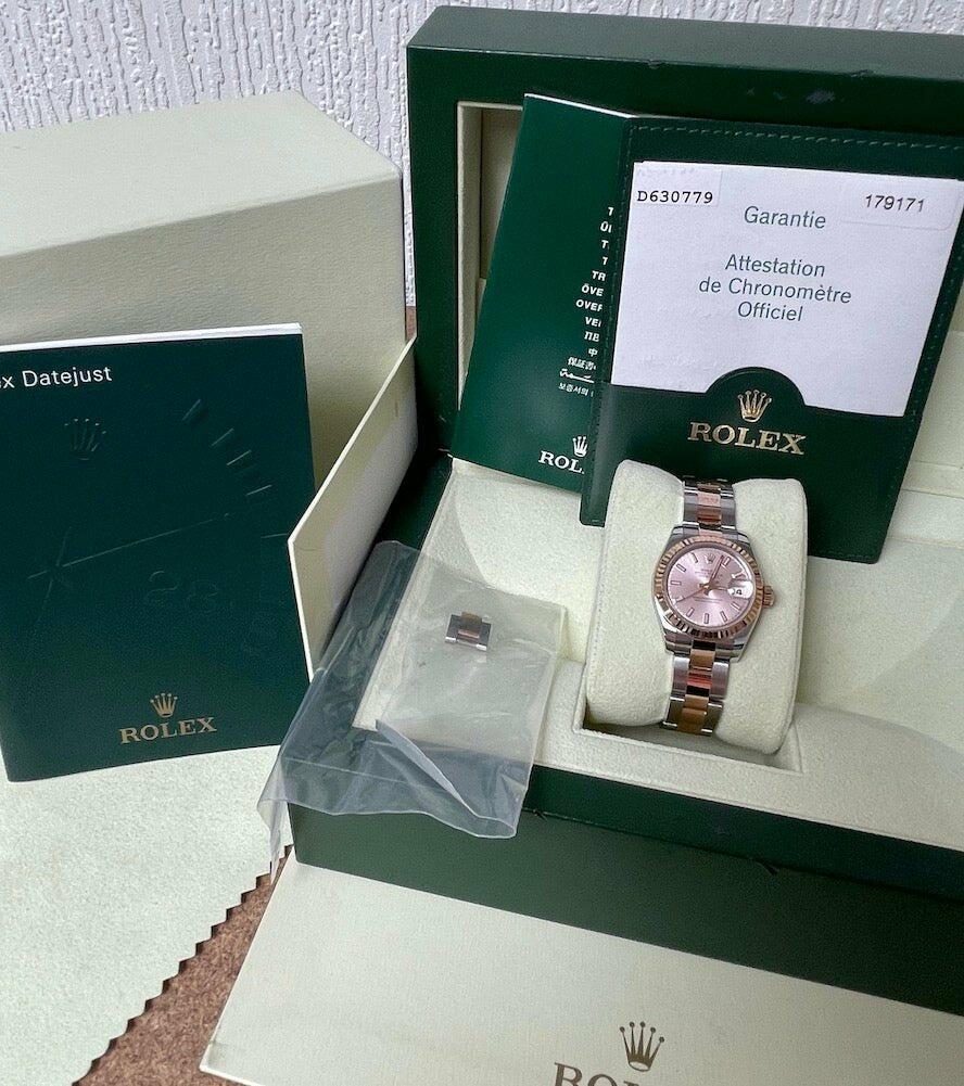 Rolex Lady Datejust 2 Tone Rose Gold - The Classic Watch Buyers Club Ltd