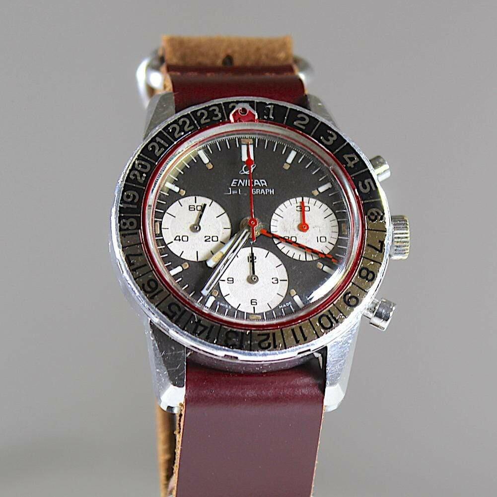 Enicar Jet Graph Sherpa 300 Valjoux Cal 72 - The Classic Watch Buyers Club Ltd