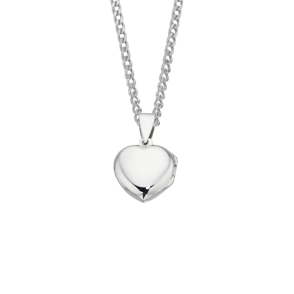 Engravable Small Heart Locket & Chain