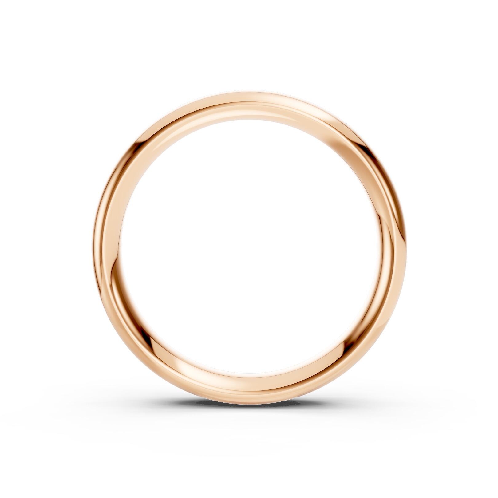 Mens 4mm heavy traditional court comfort fit wedding ring 2.1mm depth in gold platinum palladium and argentium silver