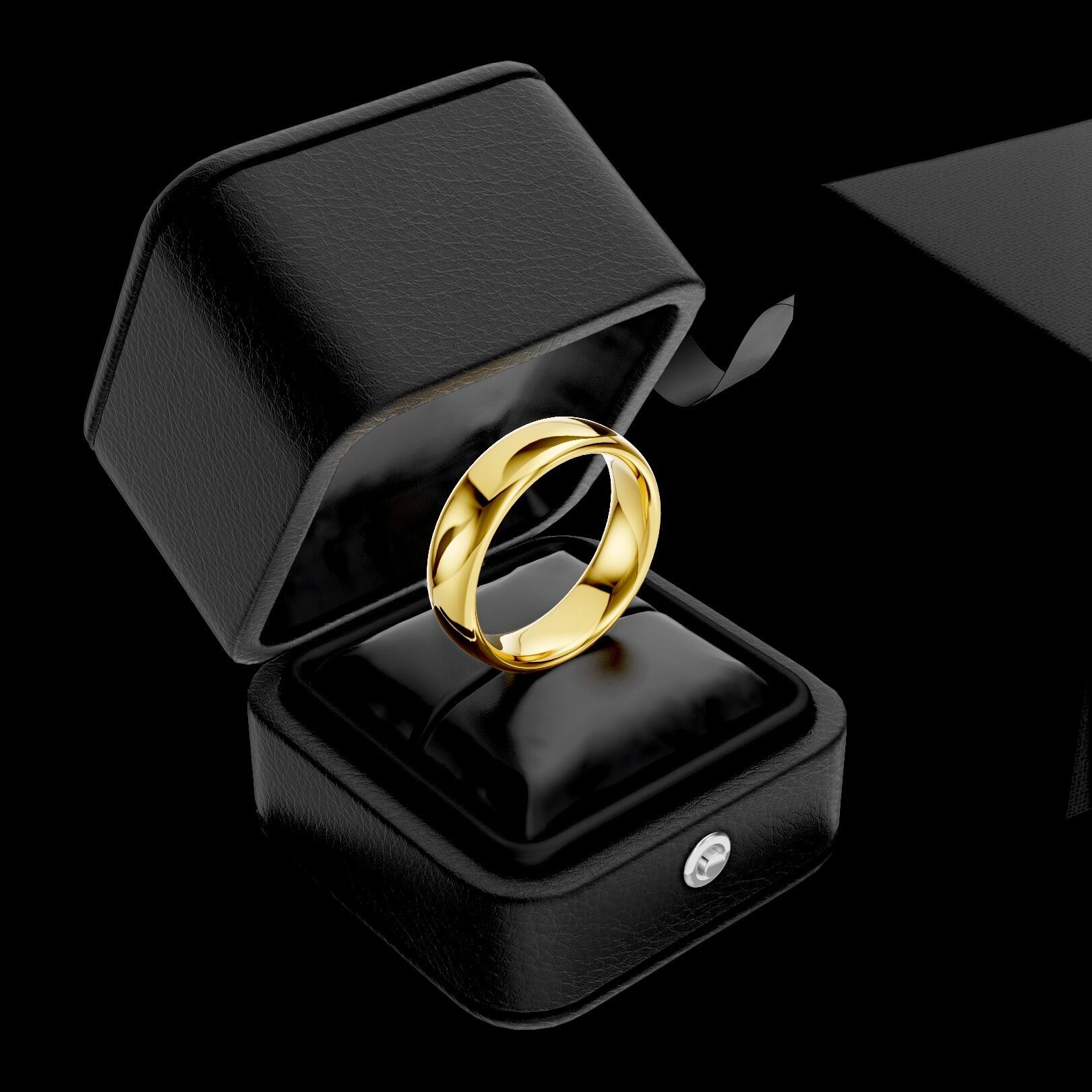 Mens 6mm heavy traditional court comfort fit wedding ring 2.1mm depth in gold platinum palladium and argentium silver