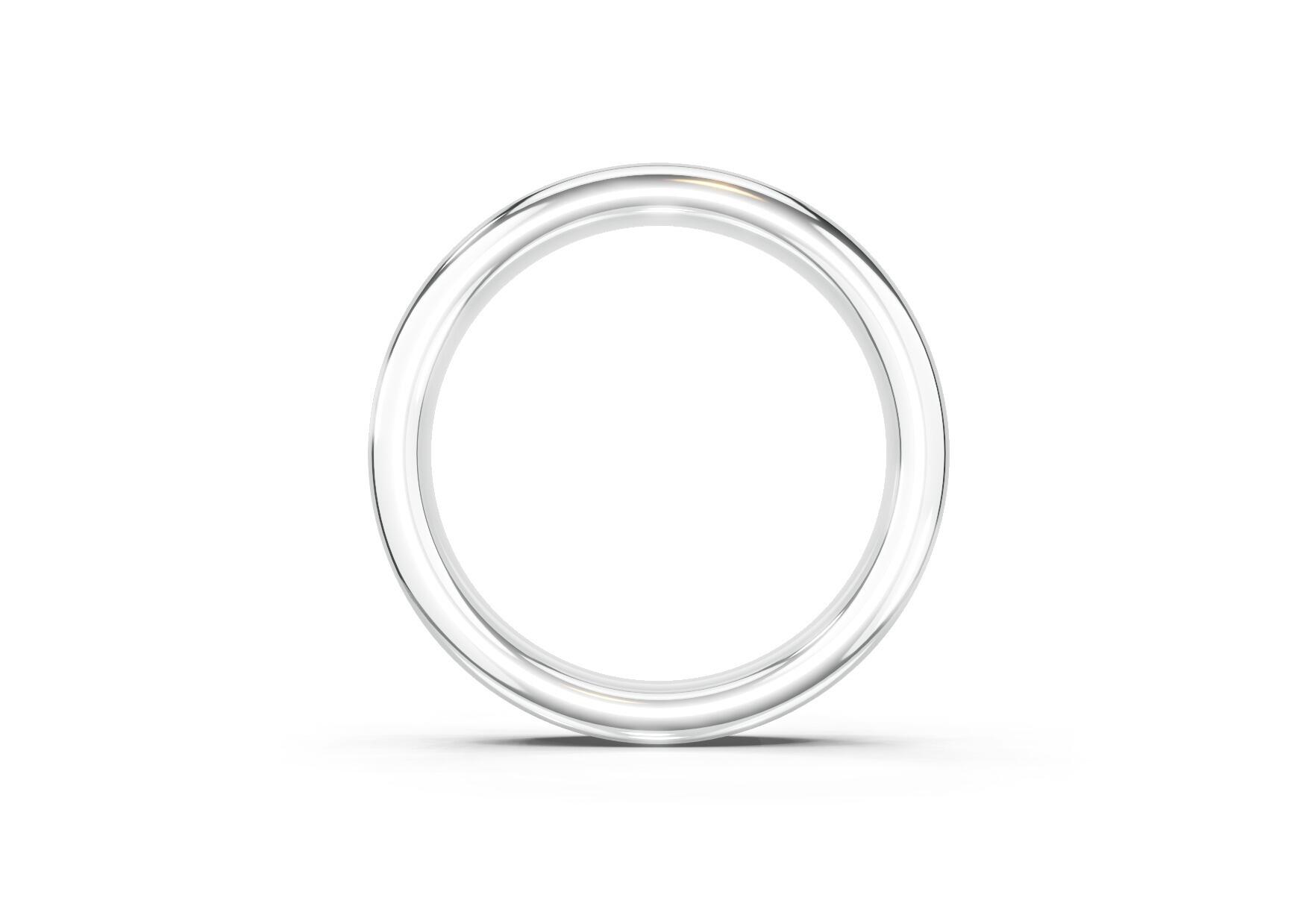 3.7mm channel set diamond wedding ring with 0.75ct round diamonds, 50% set for added sparkle. Available in gold, platinum and palladium. Natural G/VS or lab D/VVS1 diamonds. Free home consultations.