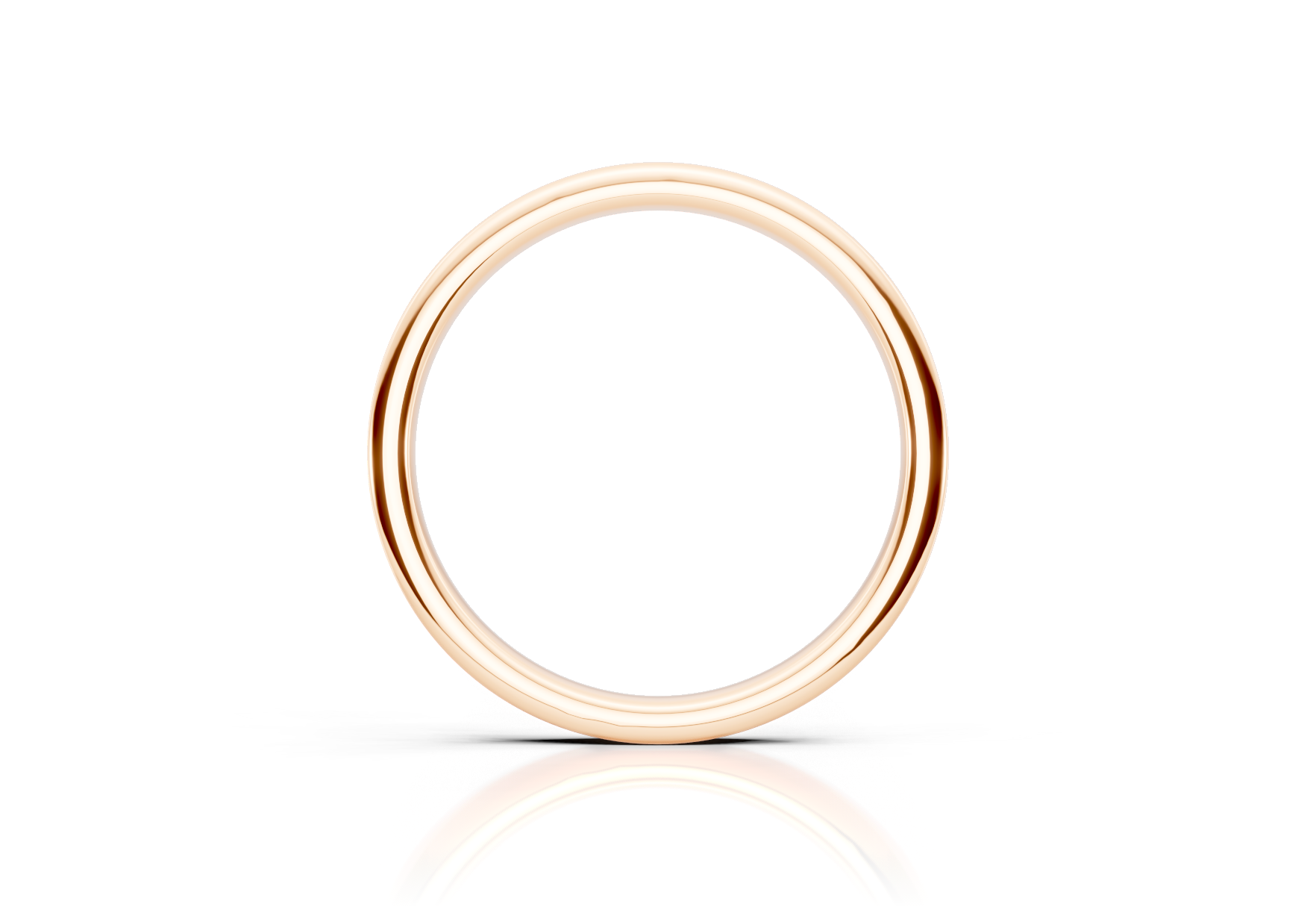 2.4mm full channel set diamond wedding band 0.50ct round diamonds in gold platinum and palladium