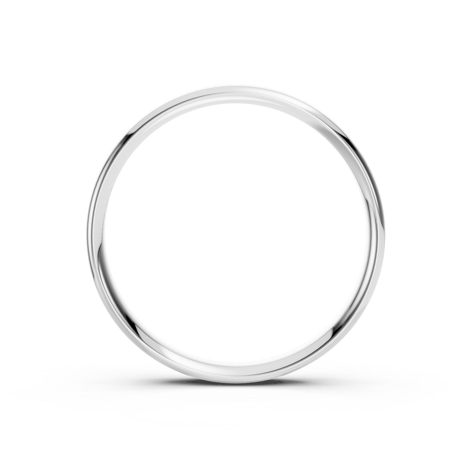 Mens 3mm light traditional court comfort fit wedding ring 1.3mm depth in gold platinum palladium silver titanium and black zirconium