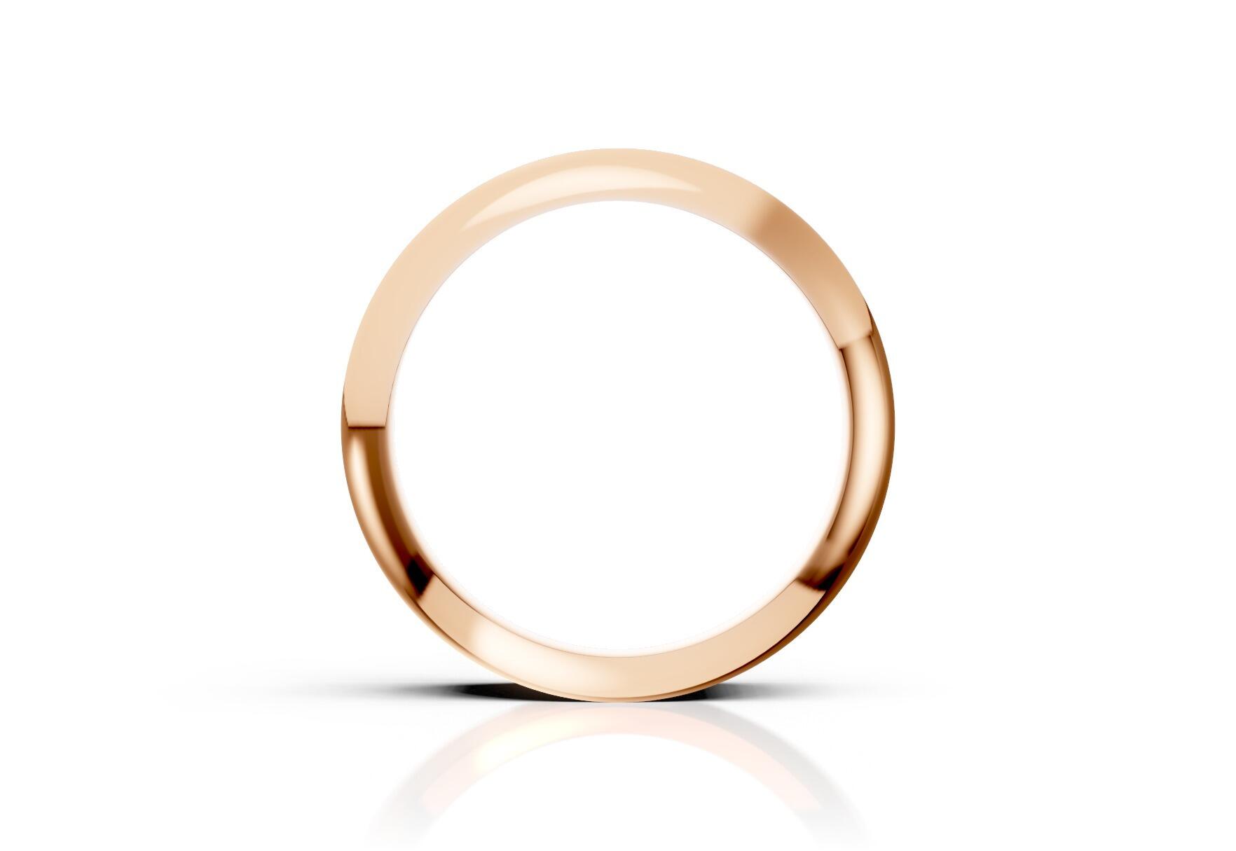 Ladies 6mm medium flat court comfort fit wedding ring 1.7mm depth in yellow gold white gold rose gold platinum palladium and argentium silver