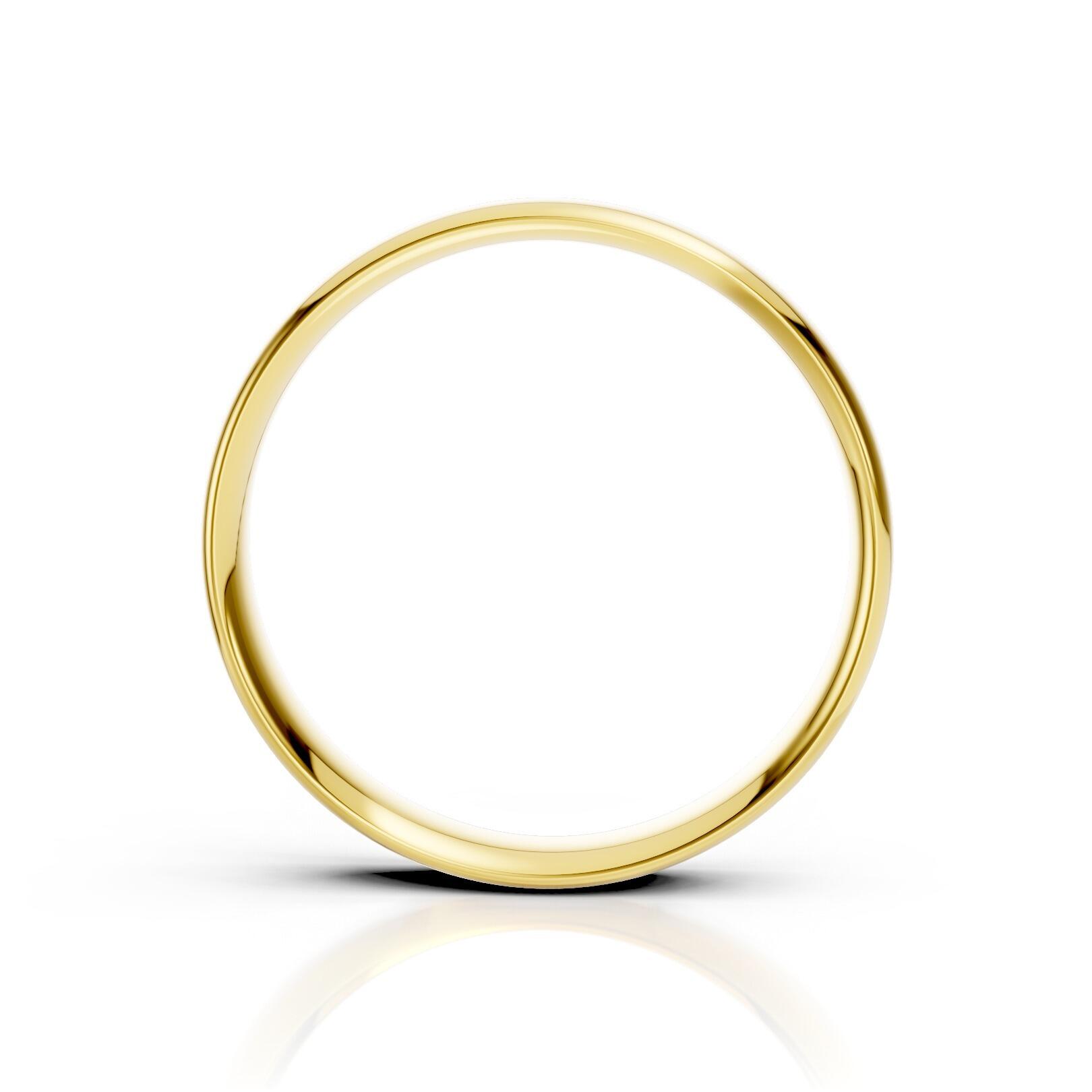 Ladies 4mm light weight traditional court shaped wedding band in gold, platinum, palladium, silver, titanium and black zirconium with polished finish