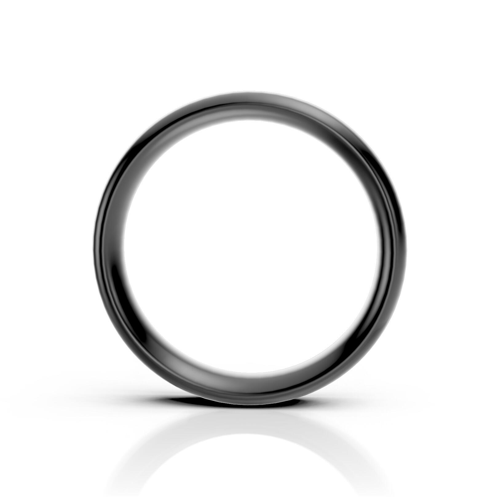 Ladies 5mm heavy weight traditional court shaped wedding band 2.1mm depth in gold platinum palladium silver titanium and black zirconium