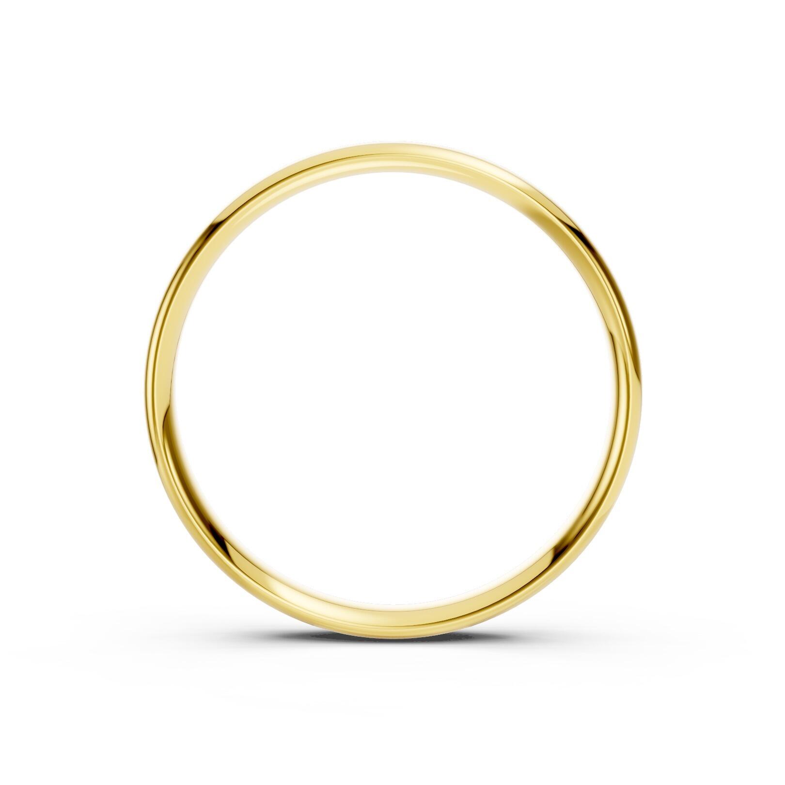 Mens 3mm light traditional court comfort fit wedding ring 1.3mm depth in gold platinum palladium silver titanium and black zirconium