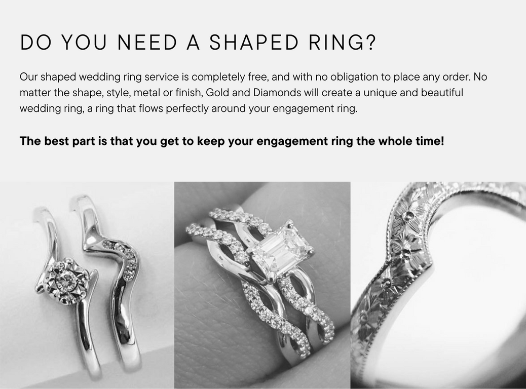 Shaped Wedding Rings | A Perfect Fit Without Your Engagement Ring ...