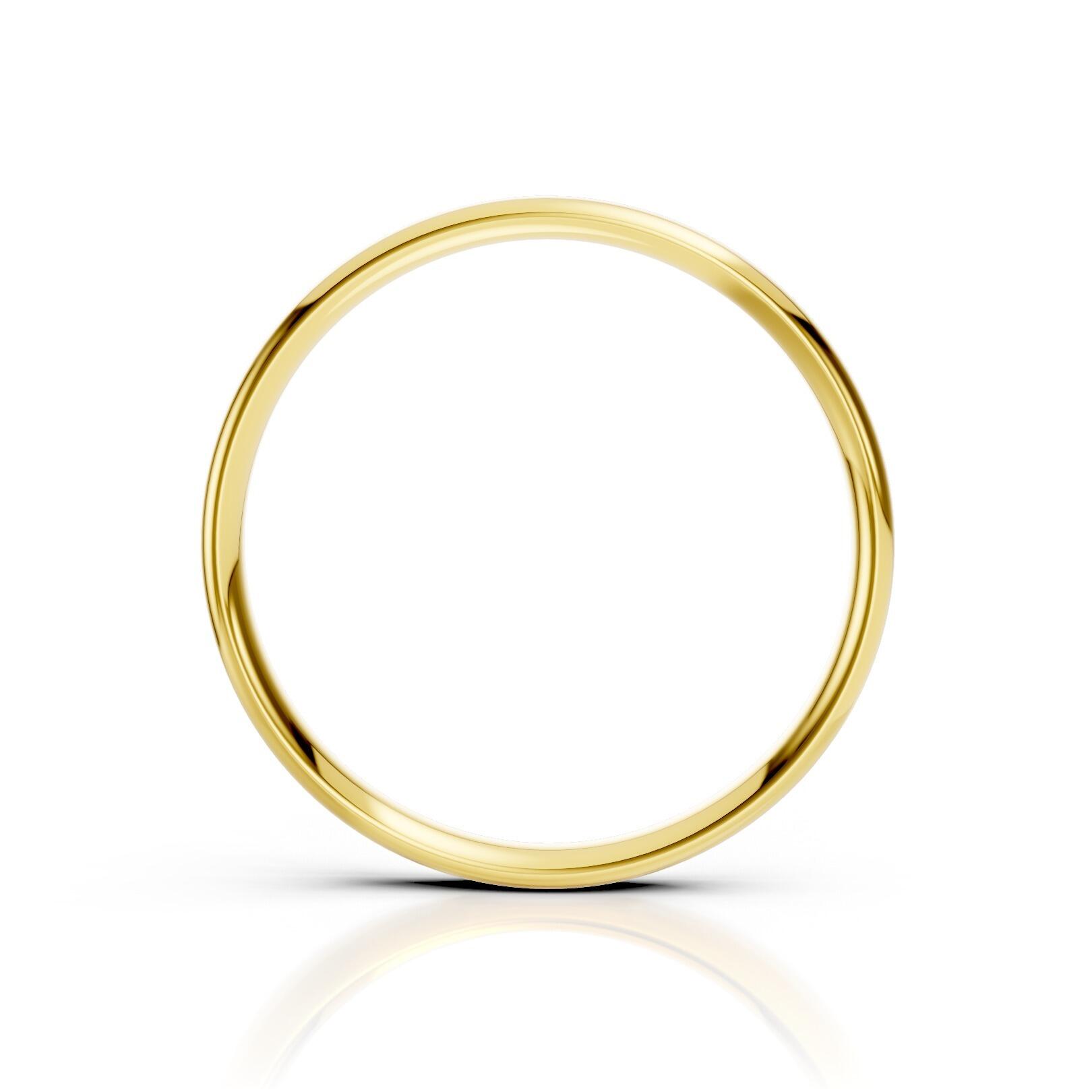 Ladies 2.5mm light weight traditional court shaped wedding band in gold, platinum, palladium, silver, titanium and black zirconium with polished finish