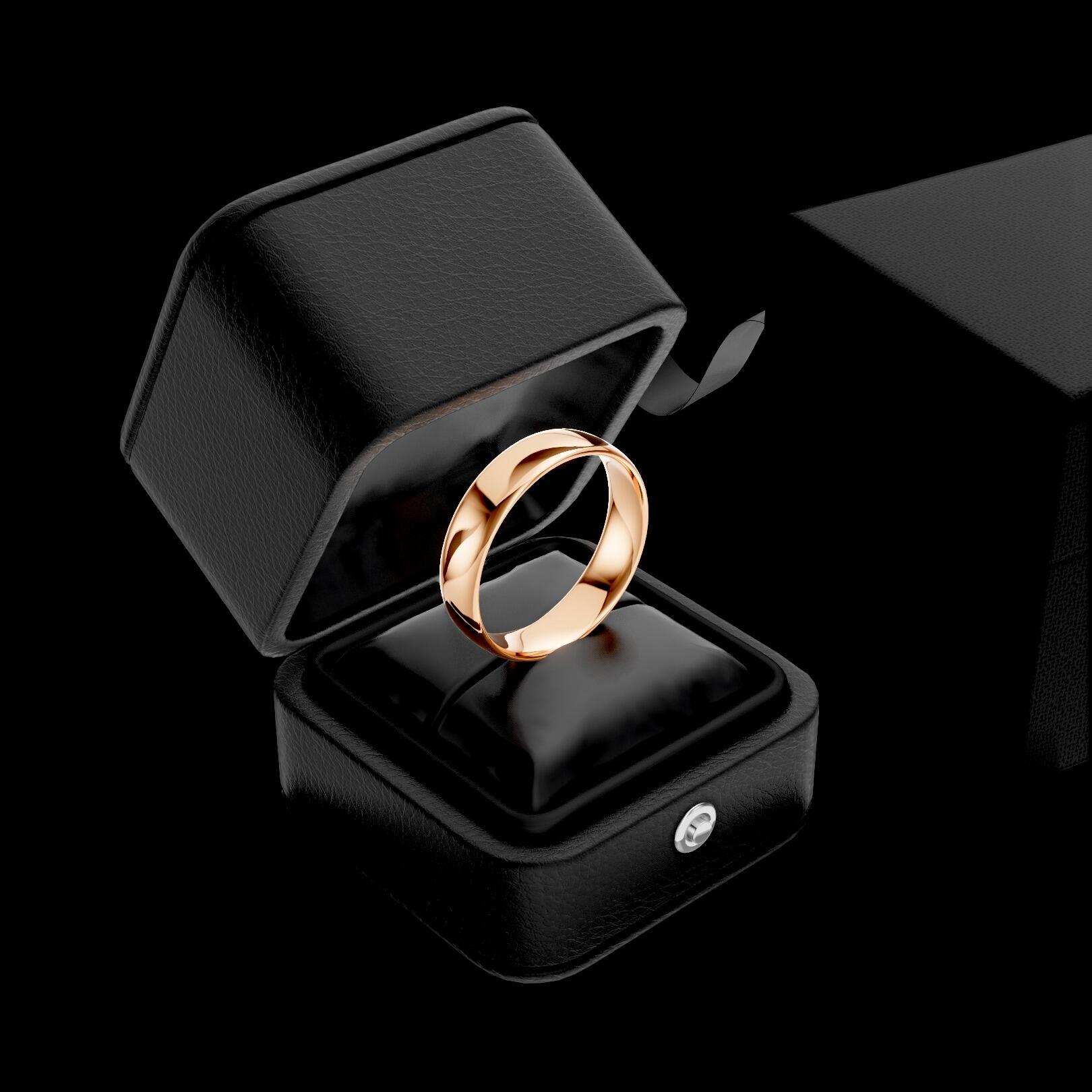 Ladies 5mm light traditional court comfort fit wedding ring 1.3mm depth in gold platinum palladium silver titanium and black zirconium