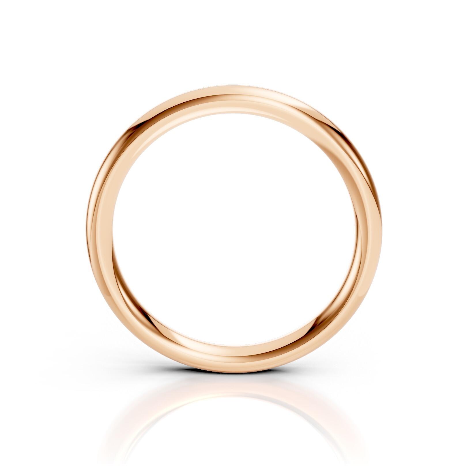 Mens 2.5mm heavy traditional court comfort fit wedding ring 2.1mm depth in gold platinum palladium silver titanium and black zirconium