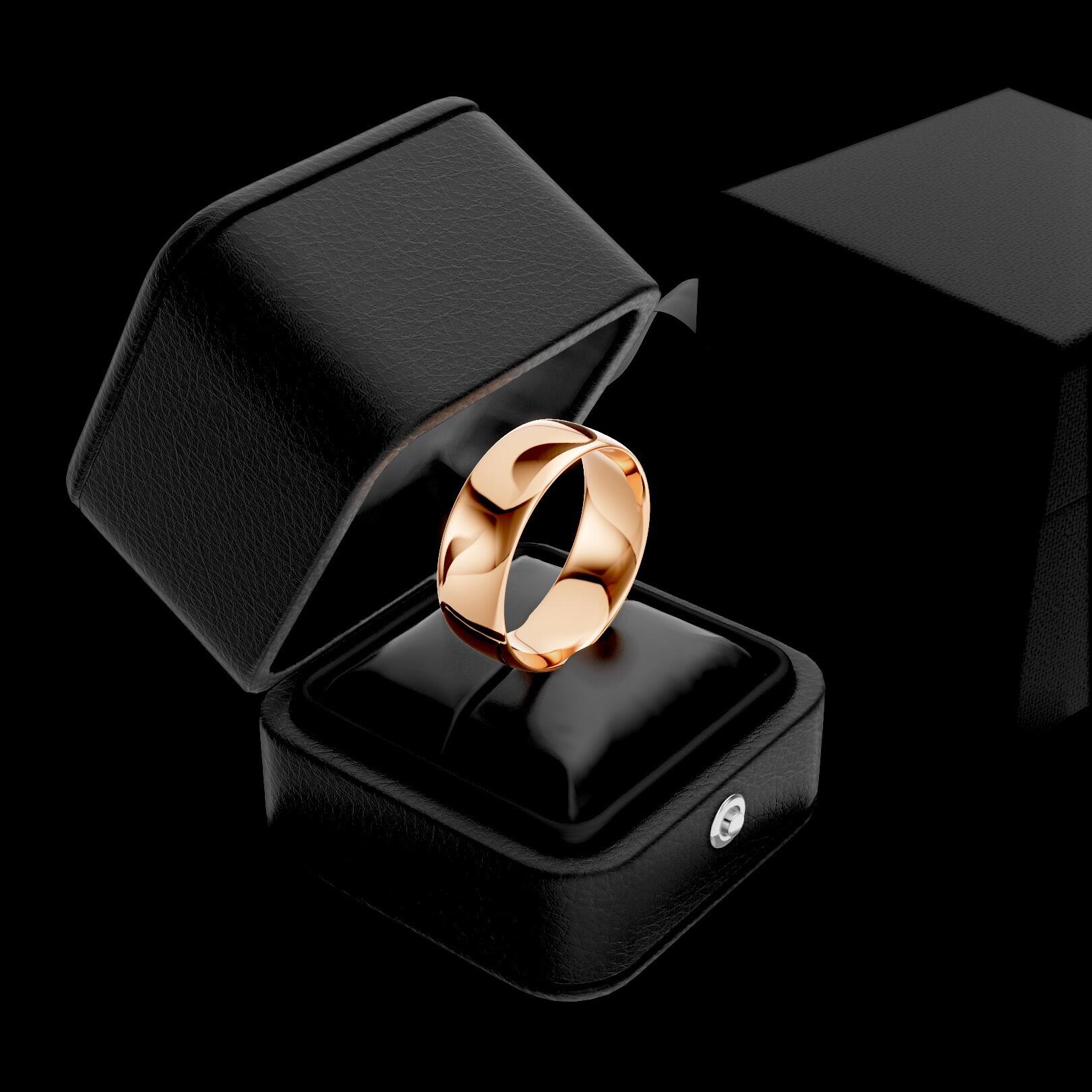 Ladies 7mm light traditional court comfort fit wedding ring 1.3mm depth in gold platinum palladium silver titanium and black zirconium