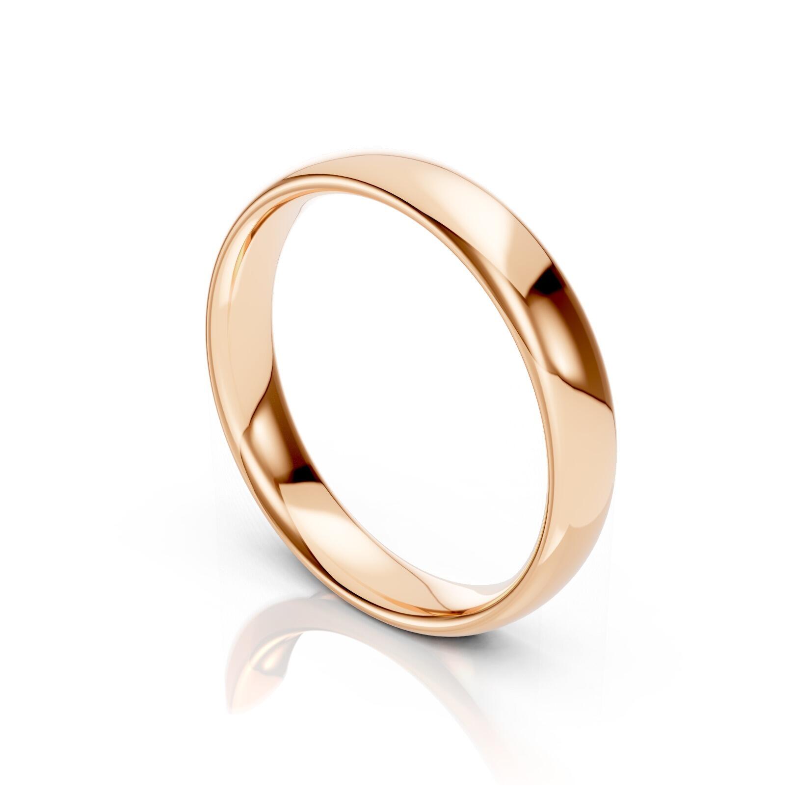 Mens 4mm medium traditional court comfort fit wedding ring 1.7mm depth in gold platinum palladium argentium silver titanium and black zirconium