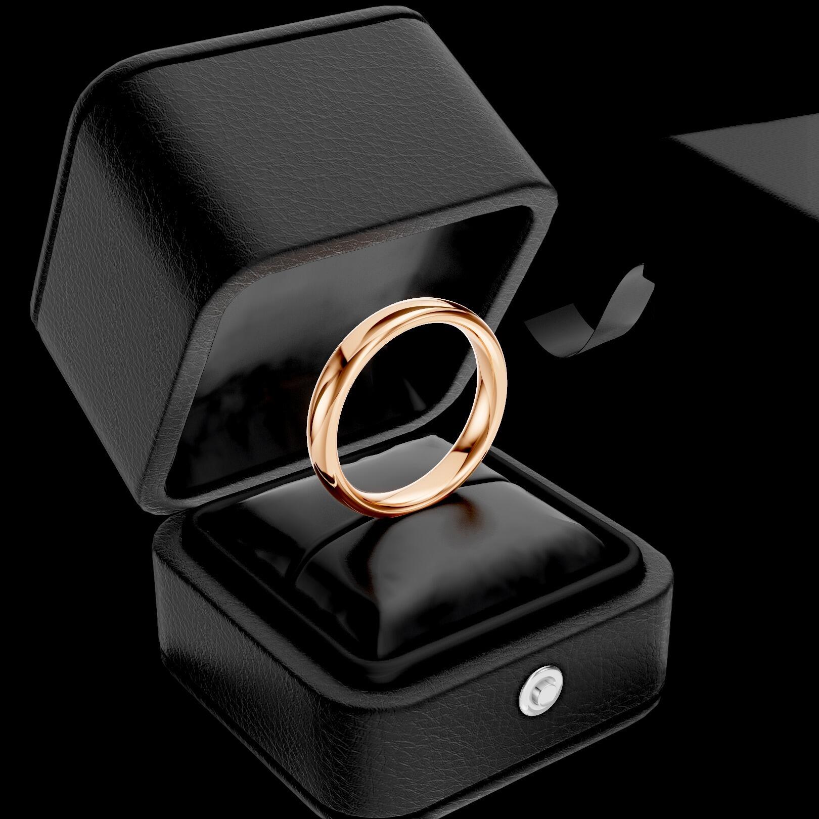 Mens 4mm heavy traditional court comfort fit wedding ring 2.1mm depth in gold platinum palladium and argentium silver