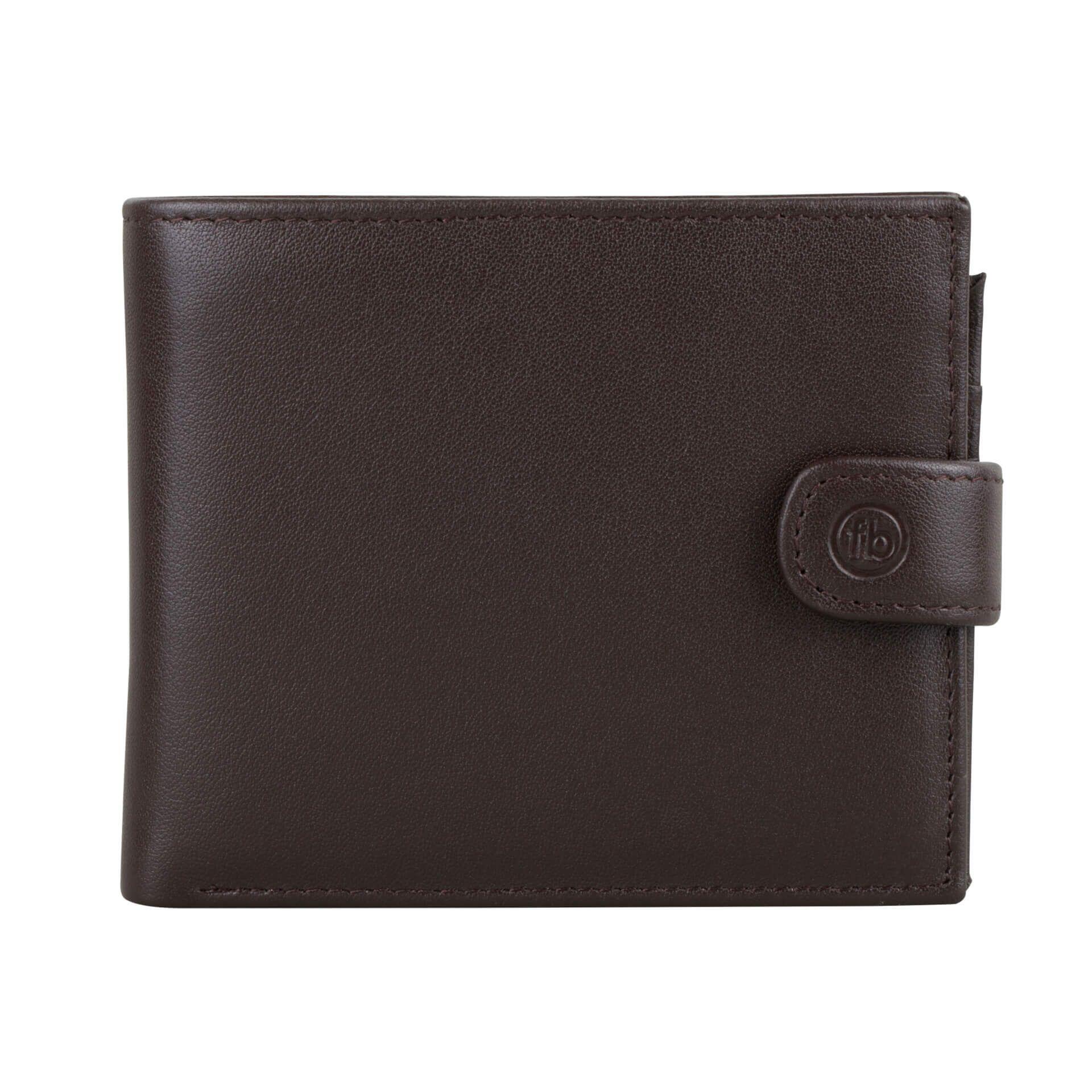 "fredbennett® Black or Brown Leather Wallet with Coin Purse – crafted in genuine leather with the option to personalise using free laser engraving. A timeless and sentimental gift for groomsmen, dads, or partners. Available at Gold and Diamonds."