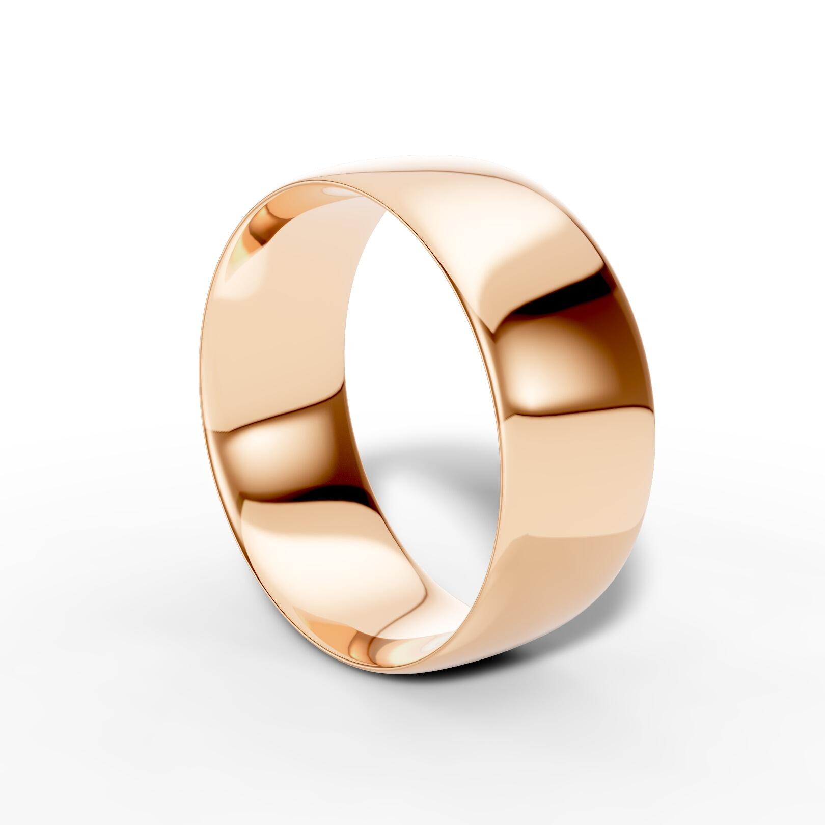 Ladies 8mm light traditional court comfort fit wedding ring 1.3mm depth in gold platinum palladium silver titanium and black zirconium