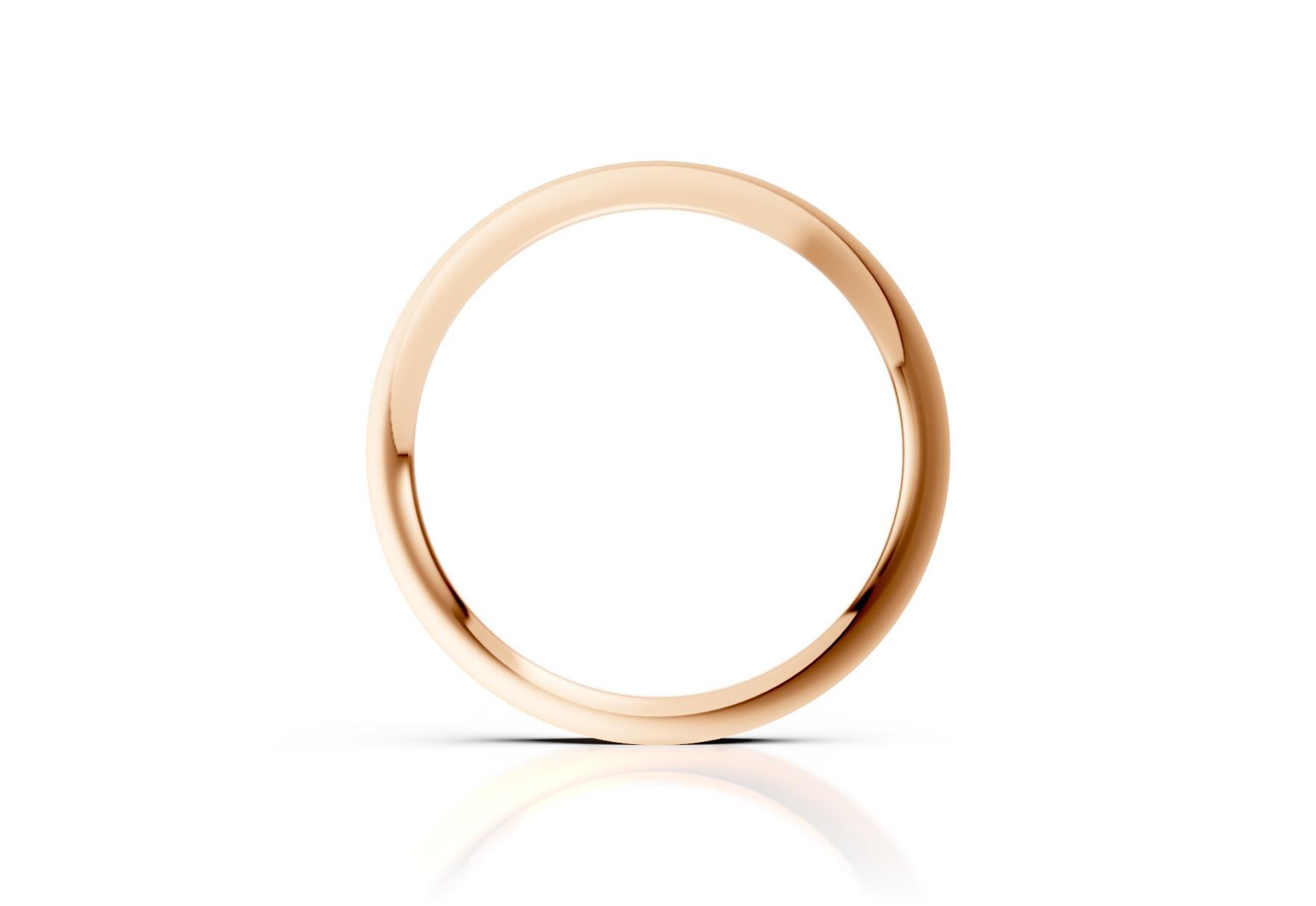 Ladies 2mm medium flat court comfort fit wedding ring 1.7mm depth in yellow gold white gold rose gold platinum palladium and argentium silver